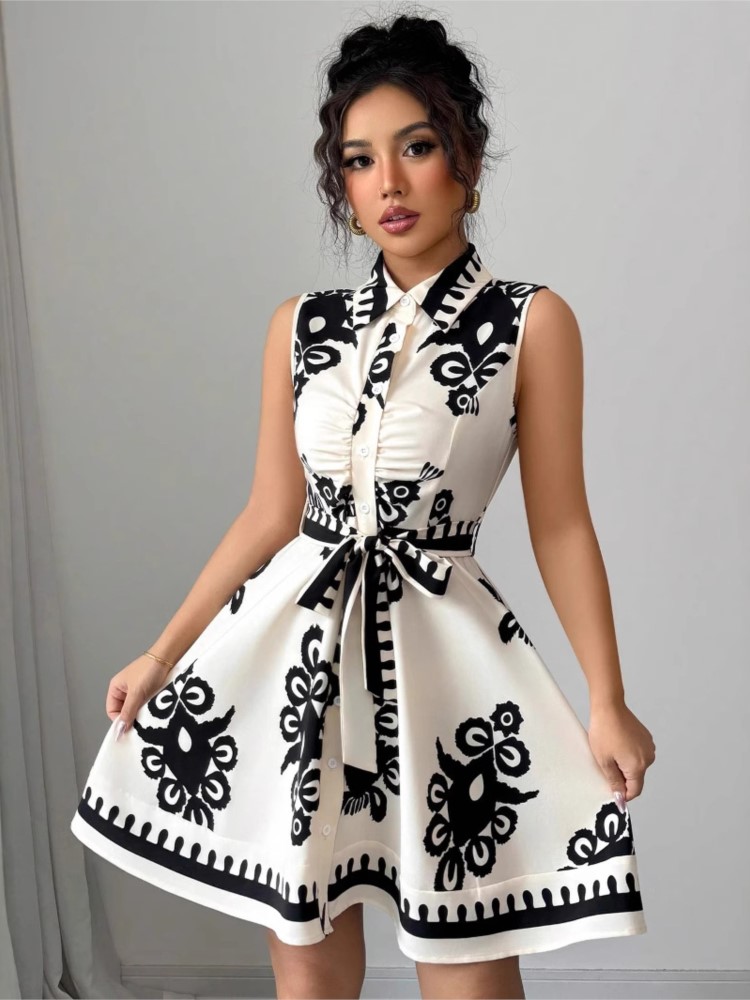 Summer New Fashion Casual Dres - огляд і ціна French Vintage Floral Midi Dress