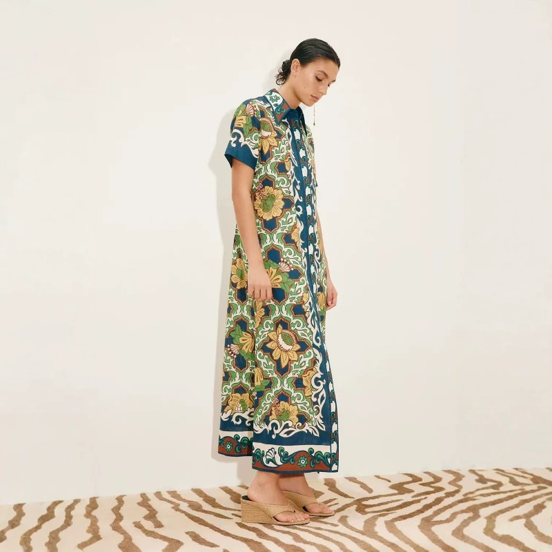 2026 Autumn New Original Trend - огляд і ціна Casual Loose Linen Shirt Dress