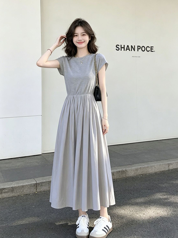 plus Size Women's Korean Style - огляд і ціна Korean Style A Line Shirt Dress