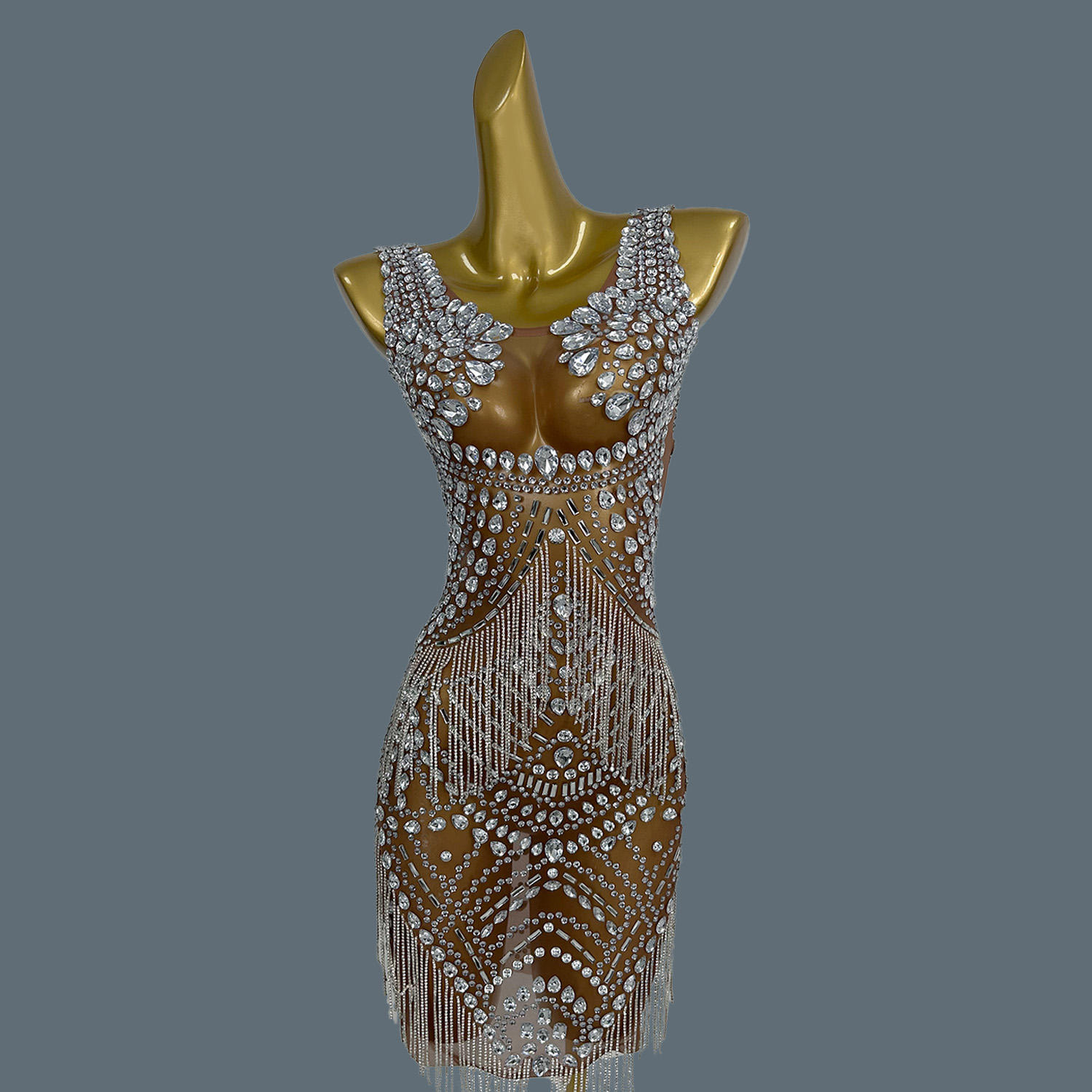 Sexy Evening Dresses For Women - огляд і ціна Sparkly Rhinestone Club Party Dress