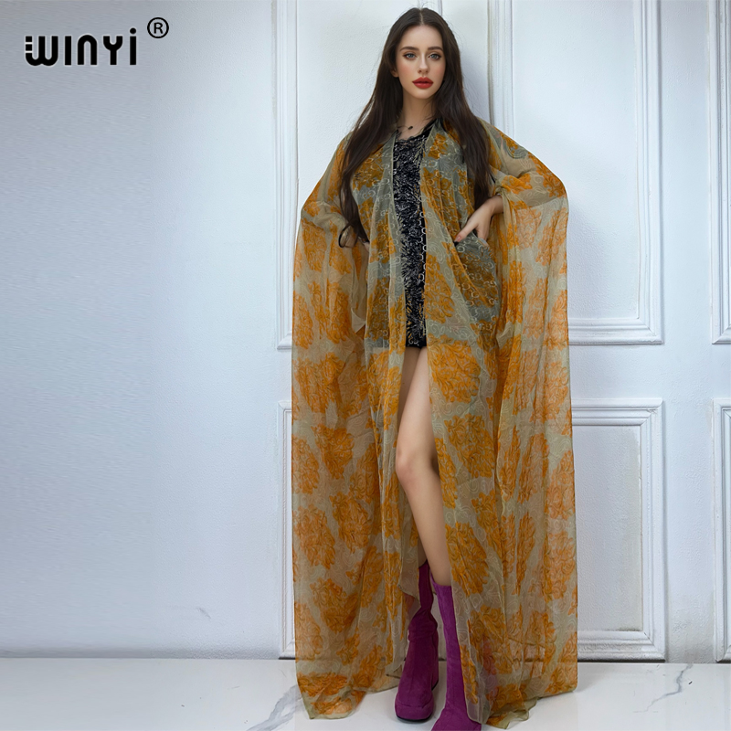 WINYI maxi kimono summer Persp - огляд і ціна Boho Summer Beach Maxi Dress