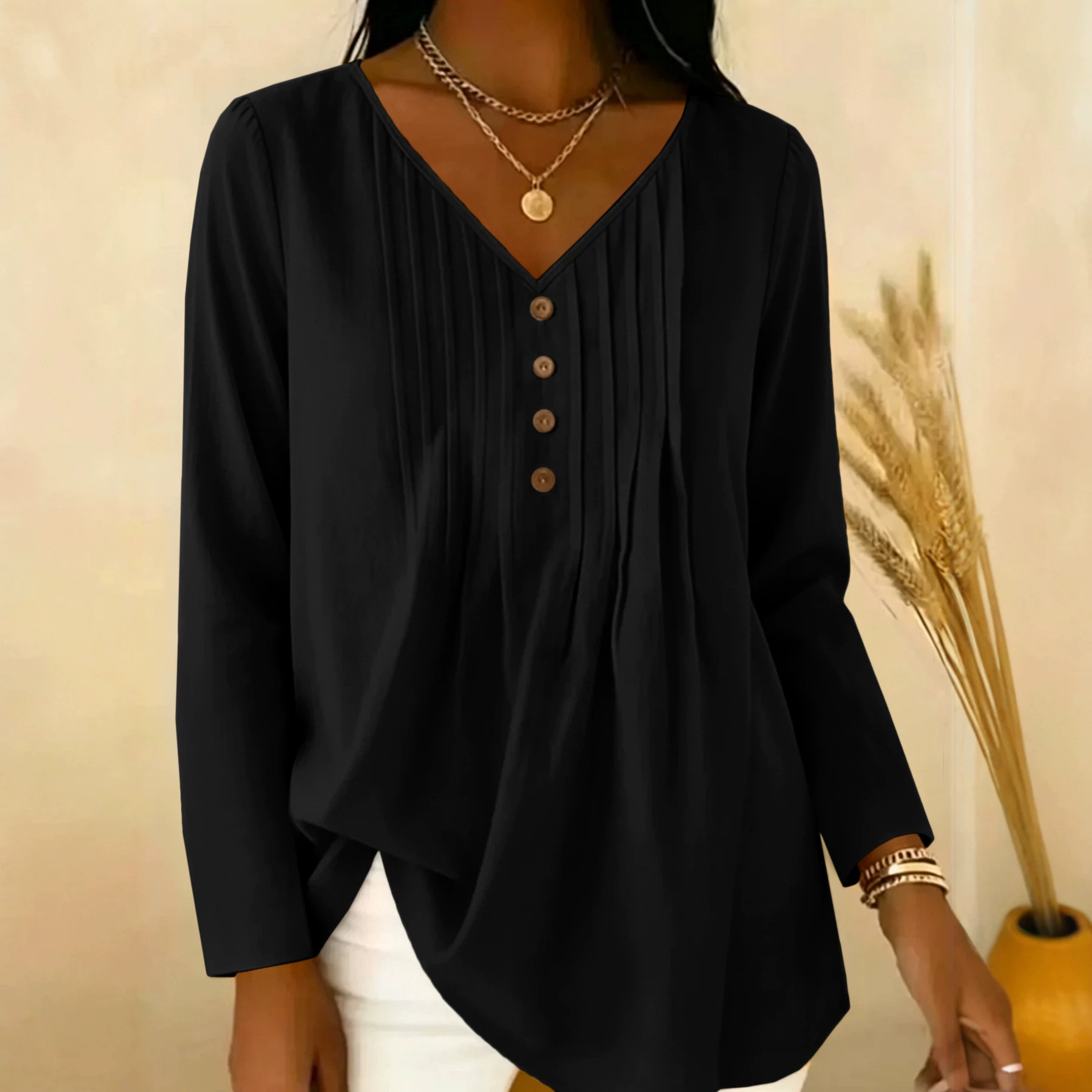 Gentle Early Autumn V-Neck Hal - огляд і ціна Blouses