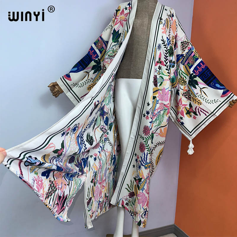 WINYI kimono new boho beach su - огляд і ціна Boho Summer Beach Maxi Dress