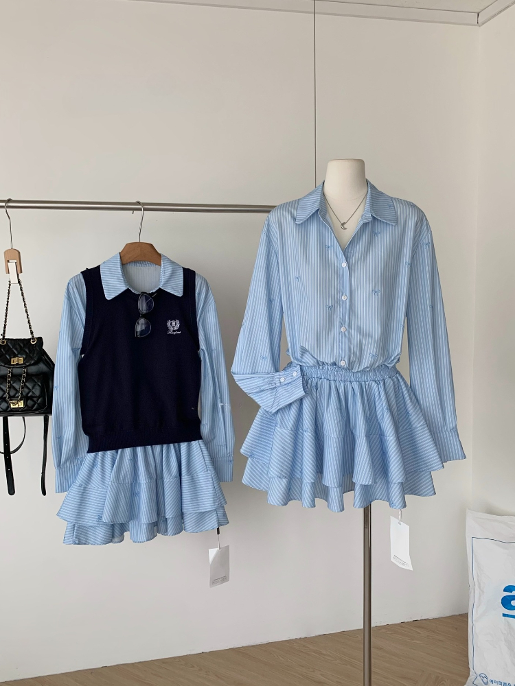 Spring Autumn Korean Fashion C - огляд і ціна Korean Style A Line Shirt Dress