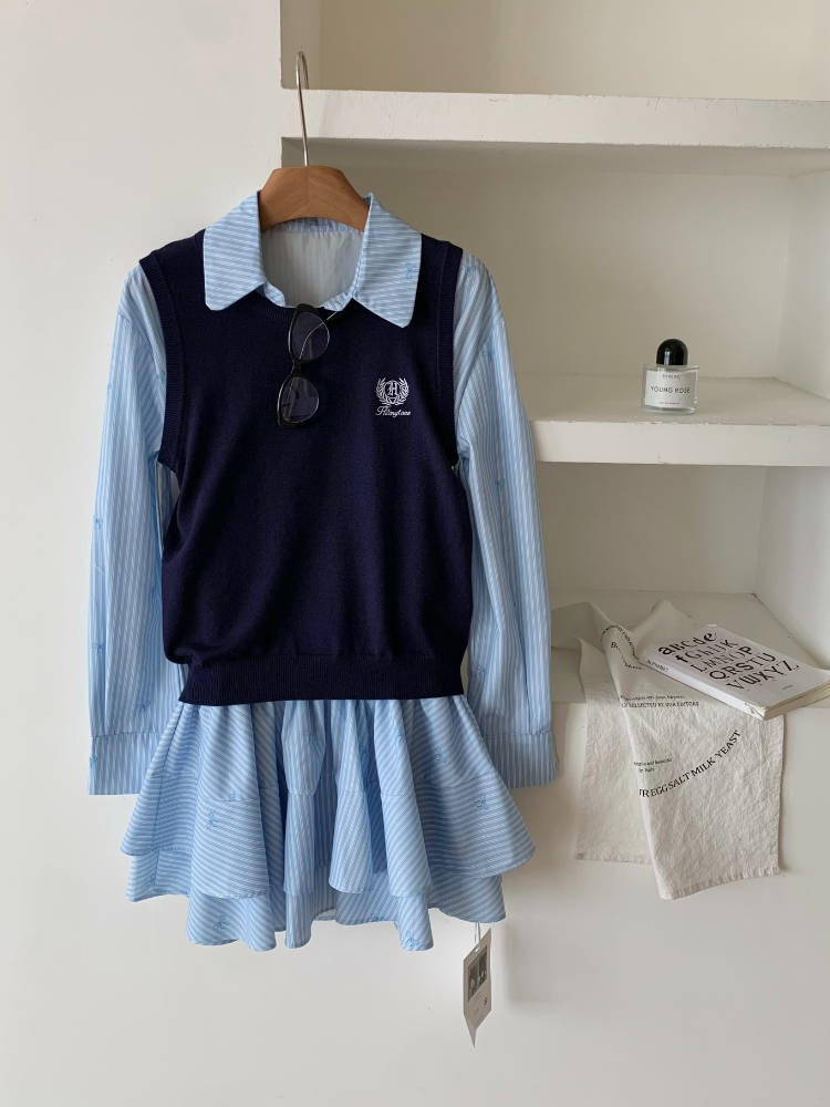 Spring Autumn Korean Fashion C - огляд і ціна Korean Style A Line Shirt Dress