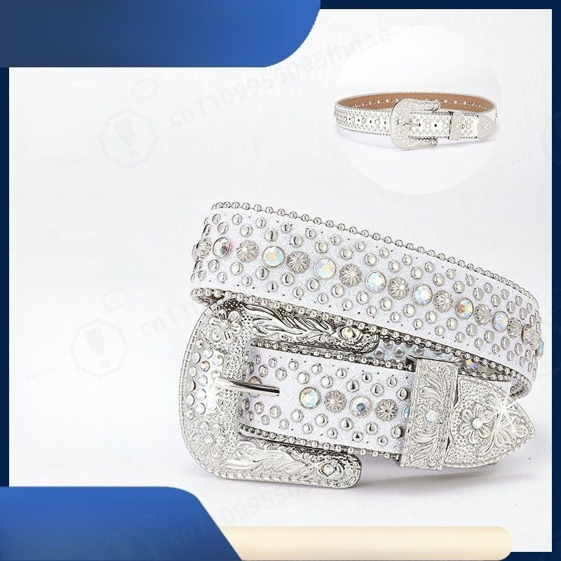 Y2K Style Rhinestone Belt For  - огляд і ціна Jeans
