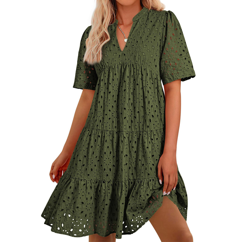 Women's Bohemian Summer V-Neck - огляд і ціна French Vintage Floral Midi Dress