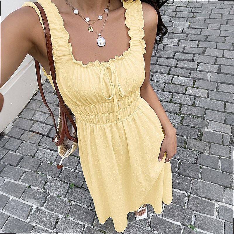 Summer Sleeveless Square Neck  - огляд і ціна Boho Summer Beach Maxi Dress