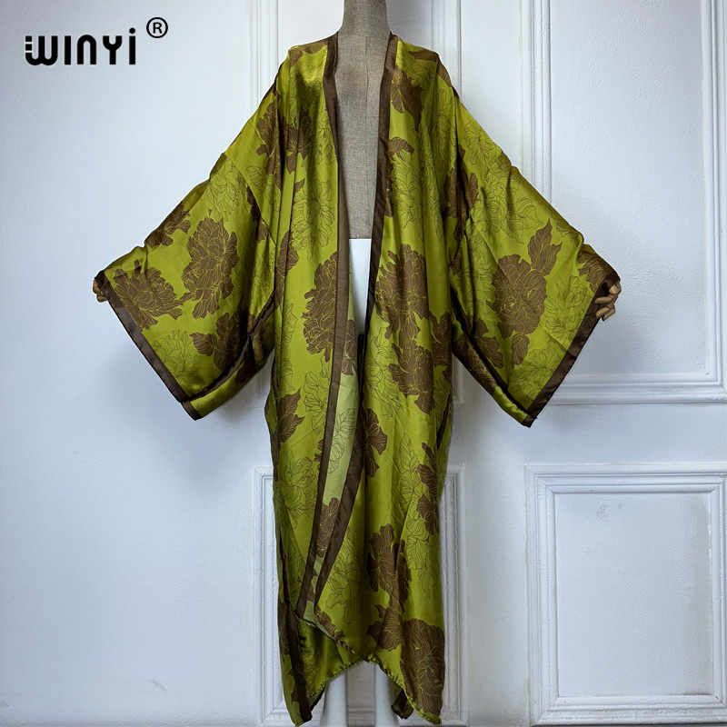 WINYI Africa boho print Kimono - огляд і ціна Boho Summer Beach Maxi Dress