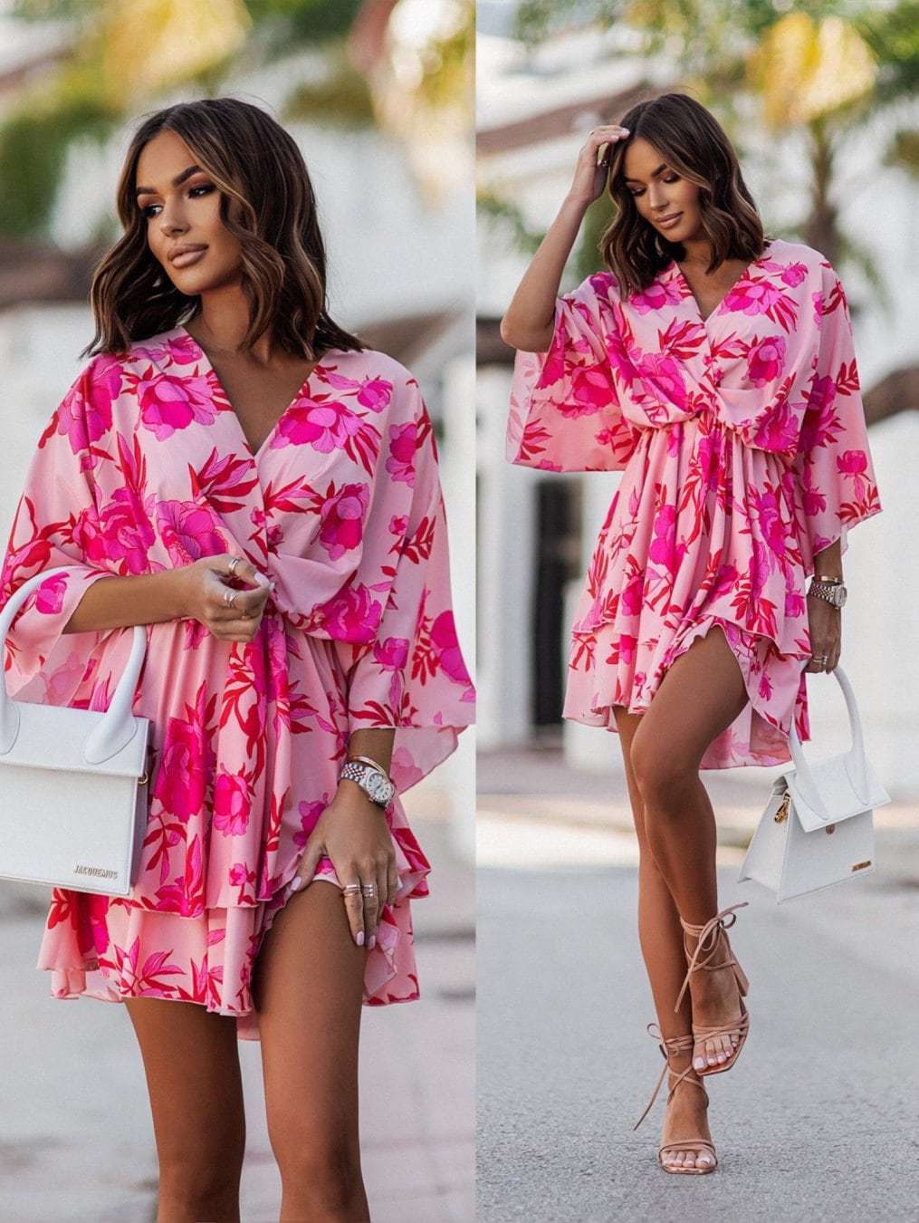2024 New Summer Women's Mini S - огляд і ціна French Vintage Floral Midi Dress