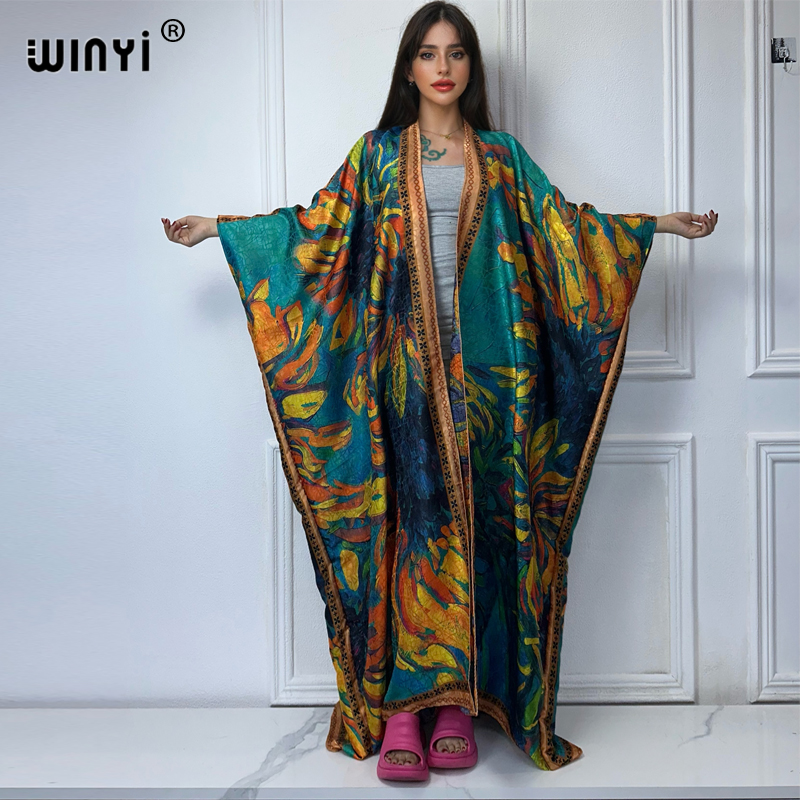 WINYI high quality boho print  - огляд і ціна Boho Summer Beach Maxi Dress