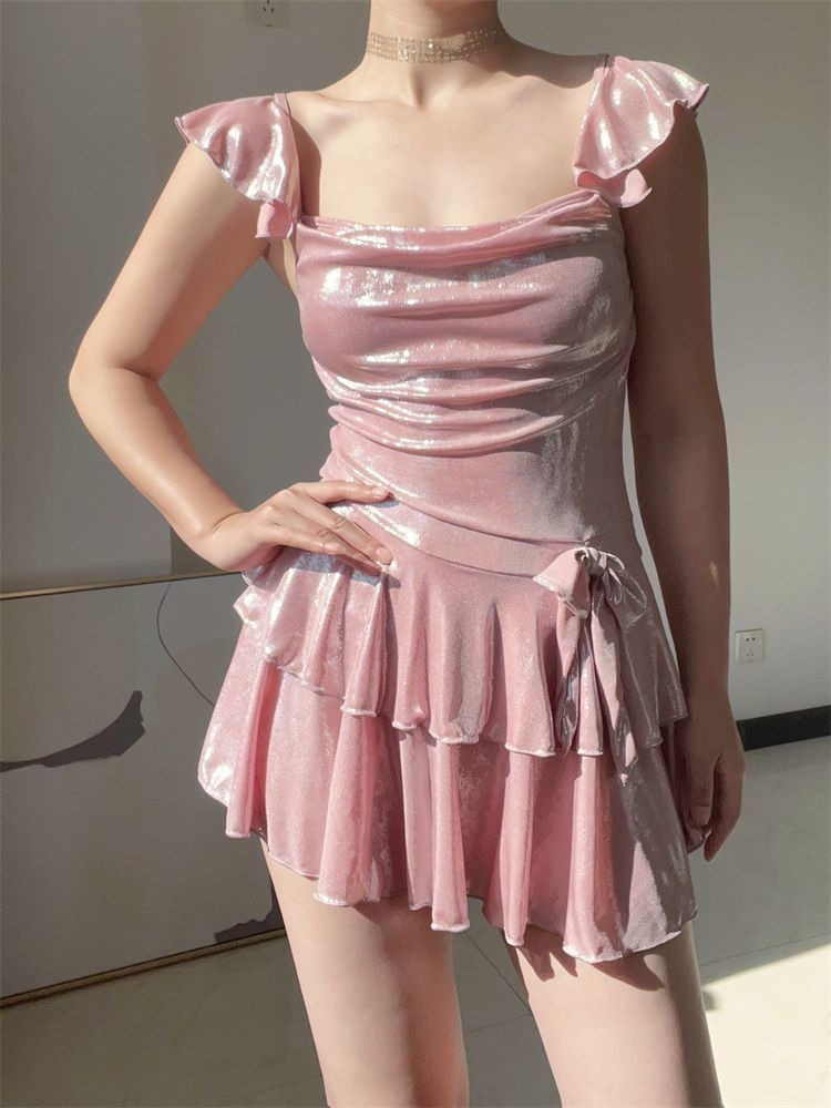 Flattering Shiny Pink Swimwear - огляд і ціна Skirts